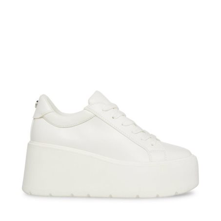 White Steve Madden Glimpse Women's Platform Shoes | PH 6325ZSX